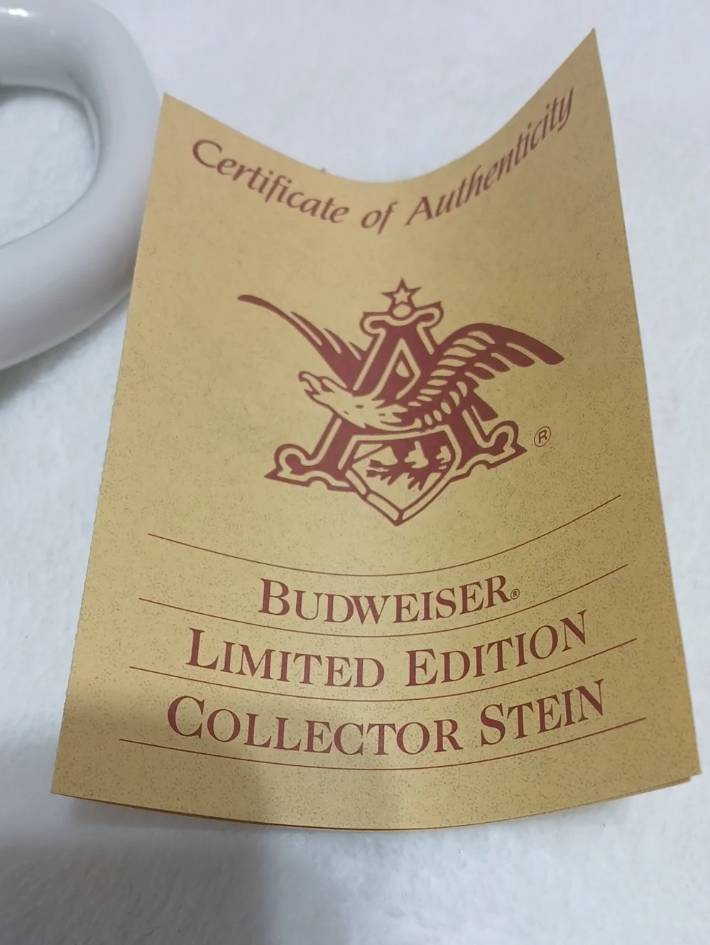 Vintage Budweiser Limited Edition Green Soccer Collector Stein NWOT